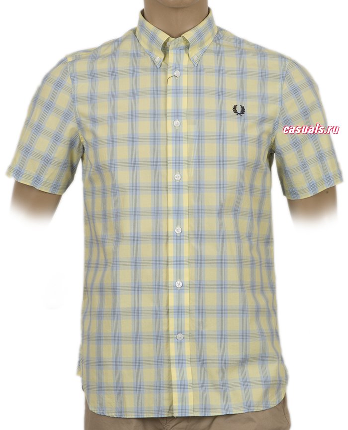  Fred Perry "Tartan Gingham Mix Shirt" : M