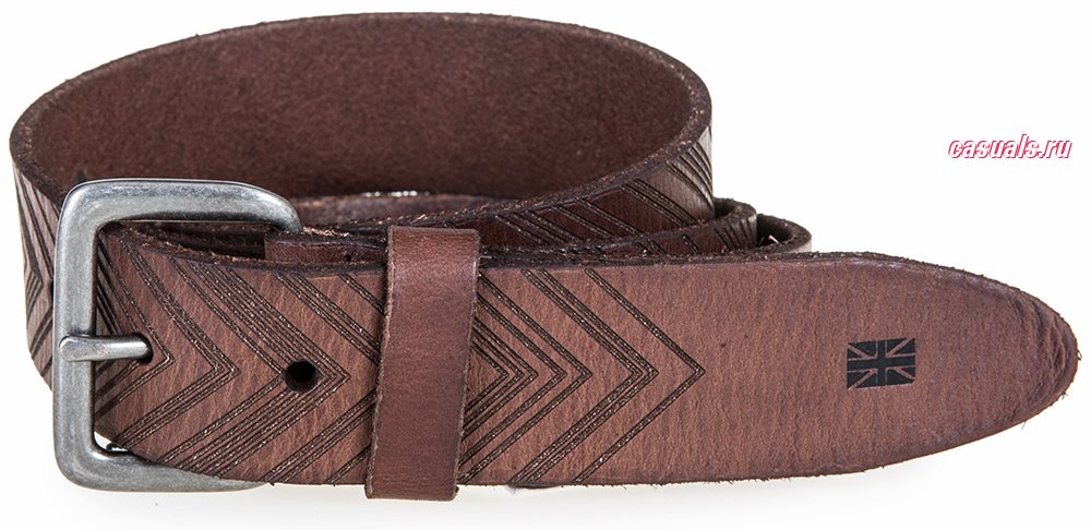  Ben Sherman "Leather Herringbone Belt"